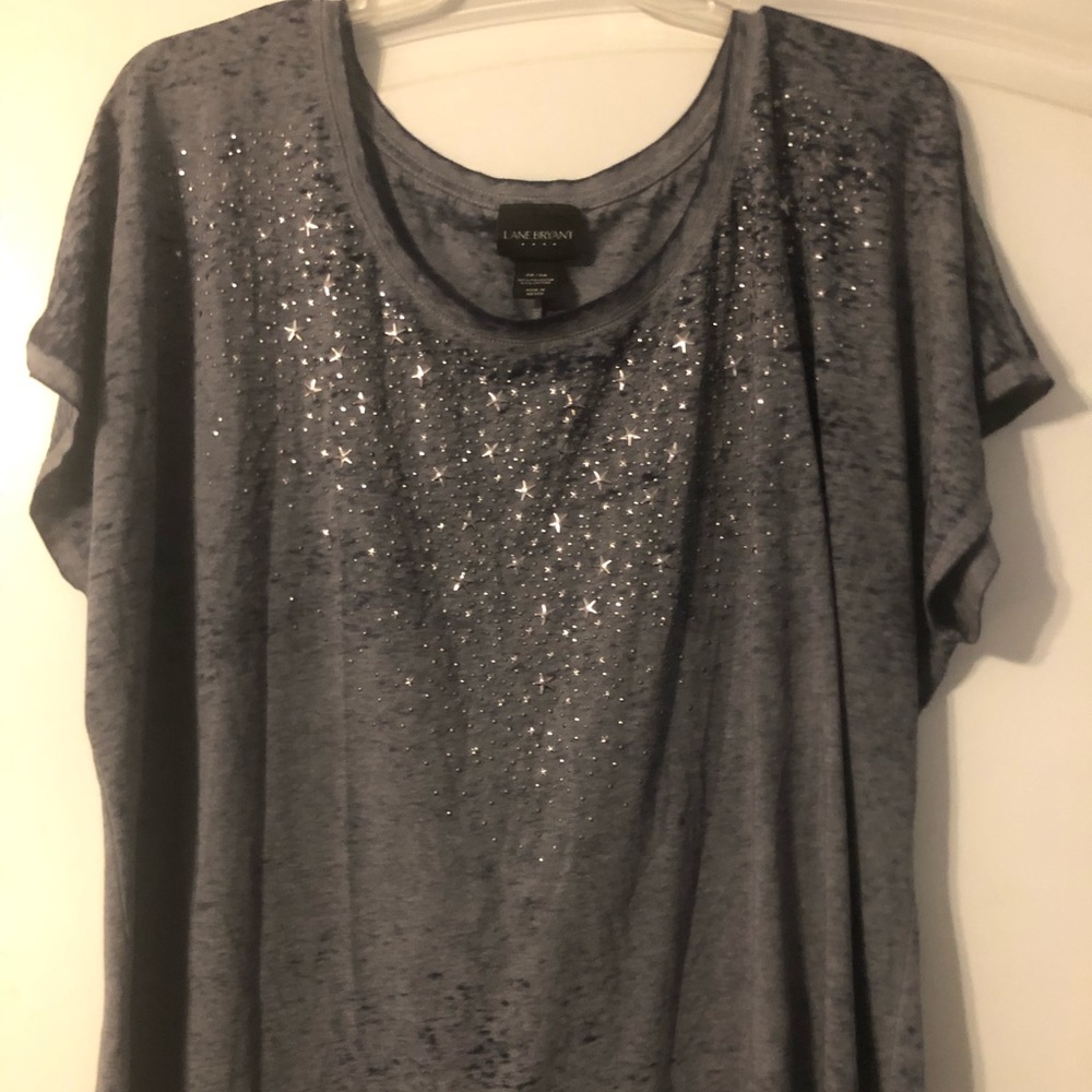 Lane Bryant Star Studded Tee 26/28